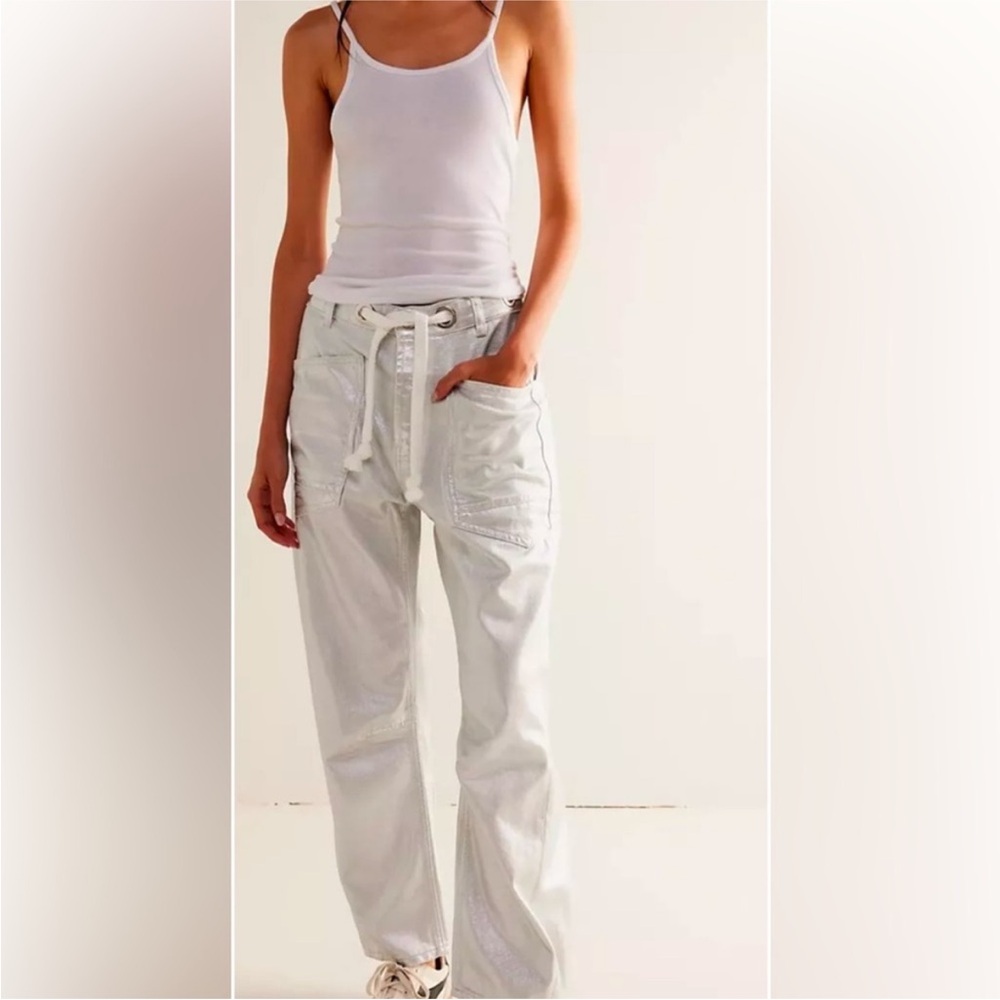 White Casual Pants